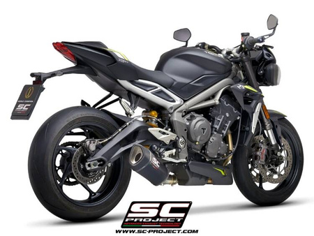 SC-Project tłumik końcowy SC1-R carbon Triumph STREET TRIPLE 765 S - R - RS (2020 – 2022)