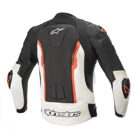 KURTKA SKÓRZANA ALPINESTARS MISSILE V2 BLACK/WHITE/FLUO RED
