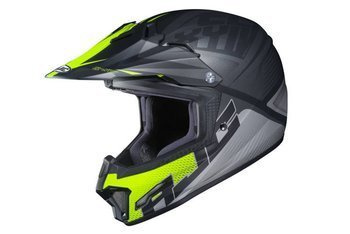 Kask Motocyklowy HJC Junior CL-XY II Ellusion Grey/Flo Yellow