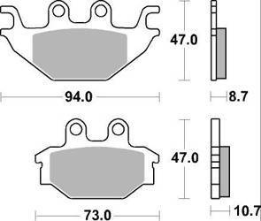 KLOCKI HAMULCOWE SBS 810 SI