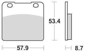 KLOCKI HAMULCOWE SBS 577 HF