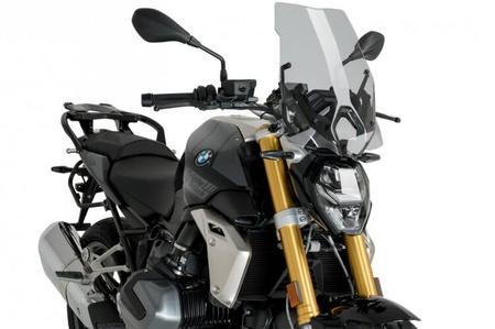 Owiewka PUIG do BMW R1250R 2018-2025 (Touring, do mocowania OEM BMW) Lekko przyciemniany (H) 3626H