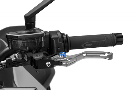 Regulowana dźwignia sprzęgła PUIG 4.0 EVO (superkrótka, wymaga adaptera) Srebrny (P) 4230PP