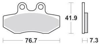 KLOCKI HAMULCOWE SBS 186 HF