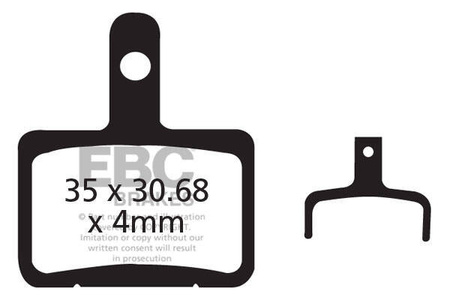 CFA327 - Klocki hamulcowe rowerowe (organiczne) EBC Brakes
