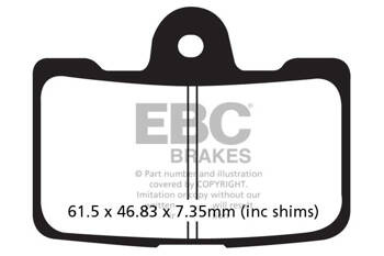 EBC Klocki hamulcowe FA454/4HH wzmacniane (kpl. na 1 tarcze)