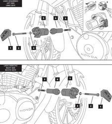 CRASH PADY PUIG DO HONDA CB125F 2015-2024