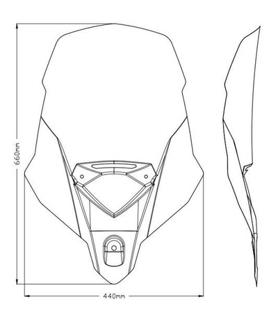 Szyba turystyczna PUIG do Triumph Tiger Sport 660 22-23 Przezroczysty (W) 21317W