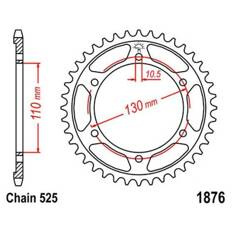 ZĘBATKA TYLNA STALOWA JT R1876-44, 44Z, ROZMIAR 525
