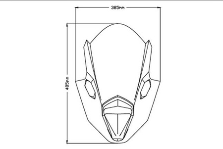 SZYBA SPORTOWA PUIG DO KAWASAKI NINJA 650 2020-2024 PRZEZROCZYSTA