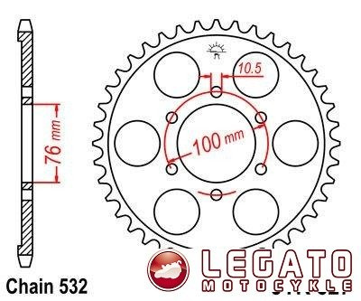 ZĘBATKA NAPĘDOWA JT TYŁ
