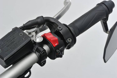 Śruba zaślepka do otworu lusterka  M10-P1.25/lewa srebrny