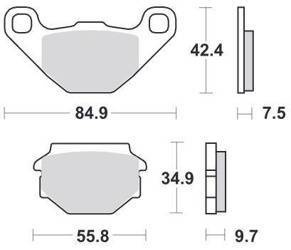 KLOCKI HAMULCOWE SBS 684 HF