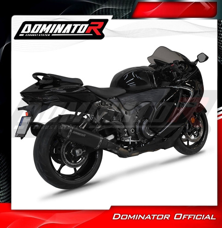 Dominator Tłumiki końcowe HP6 Black + db-killer Suzuki GSX 1300 Hayabusa 2021-2024