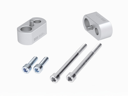 Handlebar riser 20 mm silver for Triumph Tiger 800 (2010-2020)