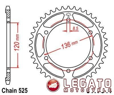 ZĘBATKA NAPĘDOWA JT TYŁ