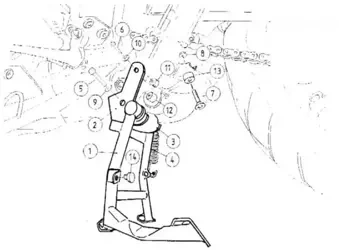 Kawasaki KLV 1000 (2004-2005) Stopka centralna