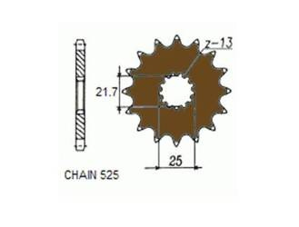 SUNSTAR ZĘBATKA NAPĘDOWA PRZEDNIA 404-15