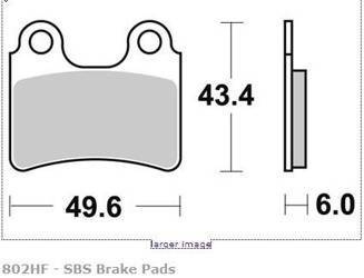 KLOCKI HAMULCOWE SBS 802 HF