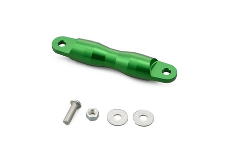 Wspornik kierownicy ze stopu aluminium anodowany na zielono 100 mm