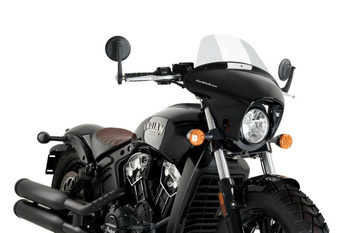 Owiewka PUIG Batwing SML do Indian Scout Bobber 2018-2025 (Touring) Przezroczysty (W) 21074W