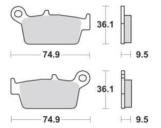 KLOCKI HAMULCOWE SBS 144 CT