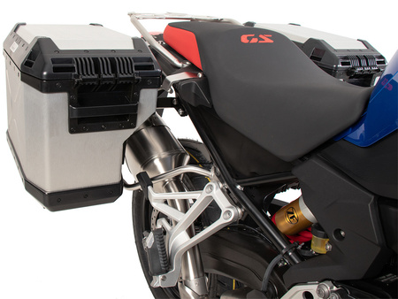 Sidecarrier Cutout stainless steel incl. Xplorer sideboxes silver for BMW F 800 GS (2024-)
