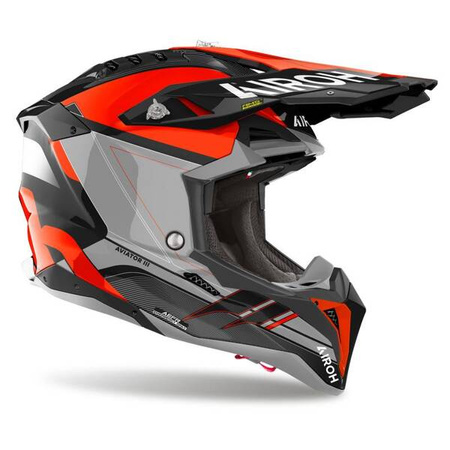 KASK AIROH AVIATOR 3 SABER ORANGE GLOSS
