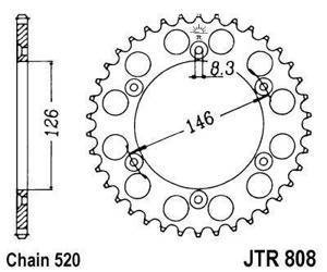 ZĘBATKA NAPĘDOWA JT ALU (520)