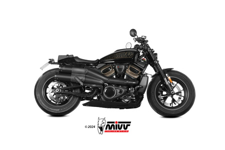 Mivv Tłumiki końcowe HR-1 SHORT CARBON BACKPLATE HARLEY DAVIDSON SPORTSTER S 2021-2024