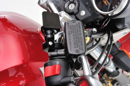 Daytona Aluminiowy uchwyt zaciskowy 22,2mm anodowany na czarno 97253