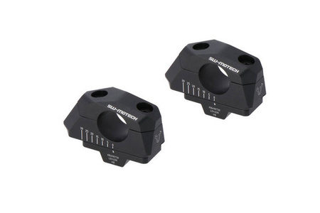 ZESTAW PODWYŻSZAJĄCY KIEROWNICĘ 28MM PODWYŻSZENIE 28MM PRZESUNIĘCIE 5/10/15/20/25/30MM BLACK