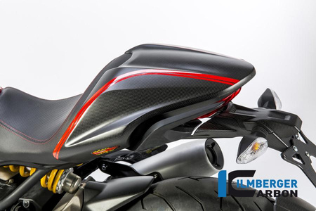 Pokrywa siedzenia karbonowa matowa - ducati monster 1200 / 1200 s (2014-2016) ILMBERGER SIA.119.D12MM.K