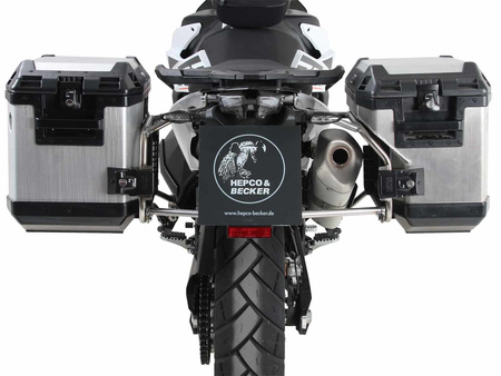 Sidecarrier Cutout stainless steel incl. Xplorer sideboxes silver for KTM 790 Adventure/R (2019-2021)