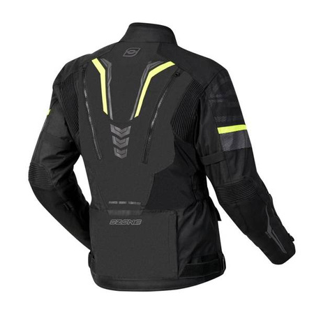 KURTKA TEKSTYLNA OZONE TOUR III BLACK/FLUO YELLOW