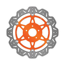 EBC Tarcza hamulcowa motocyklowa VR856ORG VEE, pomarańczowa