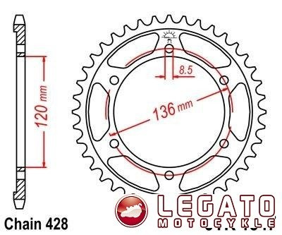ZĘBATKA NAPĘDOWA JT TYŁ (428)