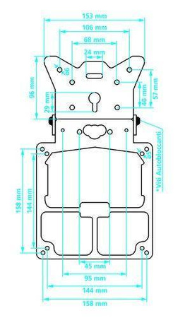 90153 Xtreme uniwersalna ramka pod tablicę rejestracyjną 