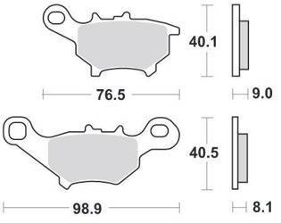 KLOCKI HAMULCOWE SBS 206 CT