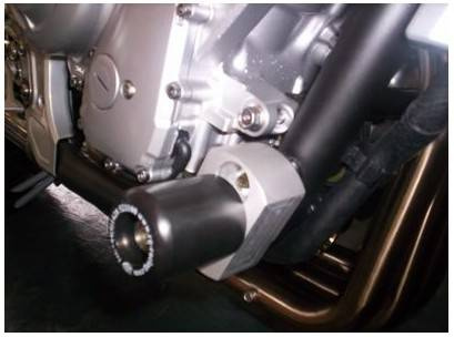 CRASHPADY CLASSIC RG RACING YAMAHA FAZER 1000 UP TO 05 BLACK