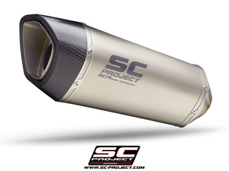 SC-Project tłumik końcowy  końcowy  SC1-R (350mm) Titanium Aprilia Tuono V4 2021-2024