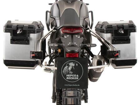 Sidecarrier Cutout stainless steel incl. Xplorer sideboxes silver for Yamaha Ténéré 700 (2025-)