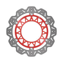 EBC Tarcza hamulcowa motocyklowa VR2124RED VEE, czerwona