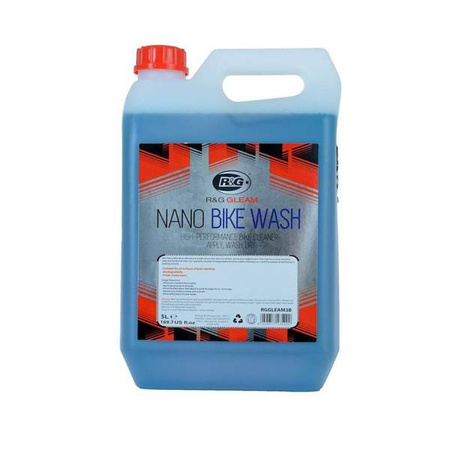 ŚRODEK DO CZYSZCZENIA MOTOCYKLA RG RACING GLEAM NANO BIKE WASH 5L BLACK