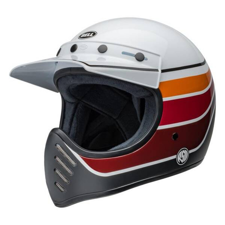 KASK BELL MOTO-3 ECE6 RSD SDL BLACK SATIN/GLOSS WHITE/BLACK