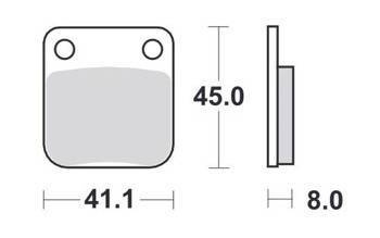 KLOCKI HAMULCOWE SBS 100 HF