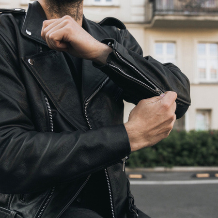 Kurtka Skórzana Ozone Ramones Black