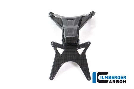 Uchwyt tablicy rejestracyjnej carbon do Ducati Monster 1200 / 1200 S (2014-2016) - powierzchnia błyszcząca ILMBERGER NHO.014.D12MG.K