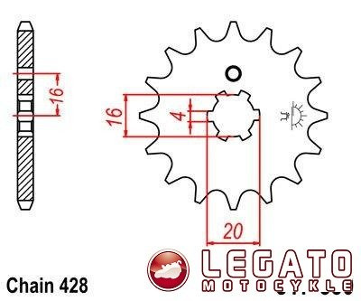 ZĘBATKA NAPĘDOWA JT PRZÓD