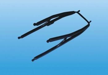 Stelaż tylny sportowy Motoholders Yamaha YZF R1/ 02-03 srebrny